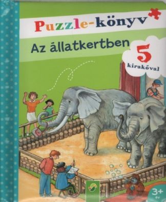 Puzzle-Könyv - Puzzle-könyv: Az állatkertben - 5 kirakóval