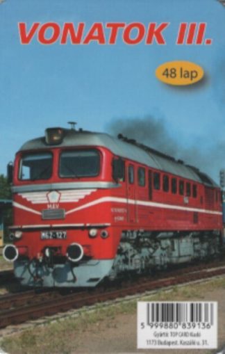 Kártya - Vonatok III. - 48 lapos kártya