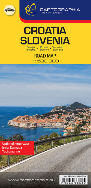 Térkép - Horvátország, Szlovénia térkép (1:500 000) - Európai autótérképek (új kiadás)