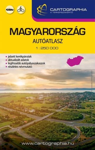 Térkép - Magyarország autóatlasz (1:250.000) kicsi "SC" 2023